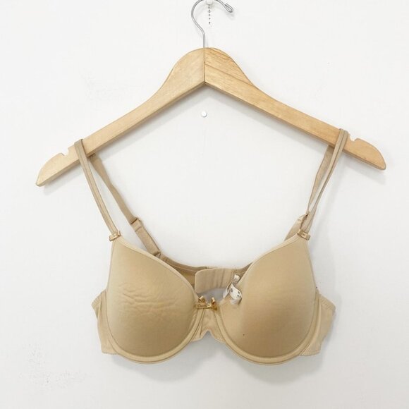 Chantelle Beige Full Coverage Padded Bra Size 34B - Picture 1 of 6